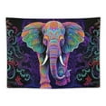 thumbnail image 5 of GOSMITH  Mandala Elephant Tapestry, Trippy Purple Bohemian Boho Animal Indian Tapestry Wall Hanging for Bedroom, Hippie Tapestries Poster Blanket College Dorm Home Decor, 5 of 7