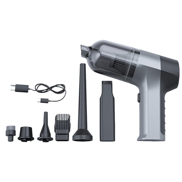 Aspiradora de mano Air Duster inalámbrica de 80W, aspiradora de coche de 7,4 V, limpieza de viaje para eliminar residuos de polvo y cabello sin estuche de almacenamiento
