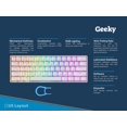 thumbnail image 2 of Teclado mecánico gamer Geeky GK61 SE de 61 teclas con RGB, 2 of 9