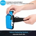 thumbnail image 4 of ZWHong Running Phone Holder, Universal Phone Armband for iPhone & Samsung, Workout Phone Holder with Arm Band, Secure Running Armband for Men & Women, Gym Exercise Phone Sleeve（blue）, 4 of 6