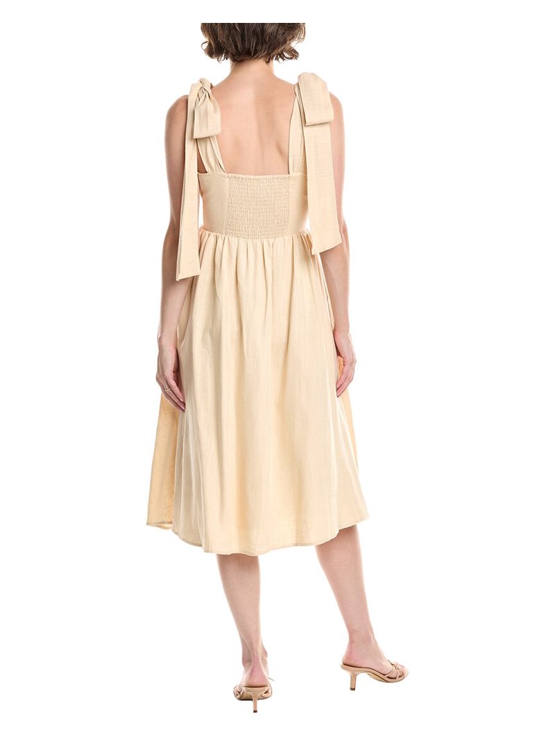 Endless Rose womens Linen-Blend Midi Dress, l, Tan - Walmart.com Endless Rose womens Linen-Blend Midi Dress, l, Tan - Walmart.com