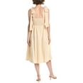 thumbnail image 2 of Endless Rose womens  Linen-Blend Midi Dress, l, Tan, 2 of 3