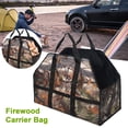 thumbnail image 4 of Portador de leña para leña, bolsa de transporte de madera de lona resistente, soporte para leña con asas, 4 of 12