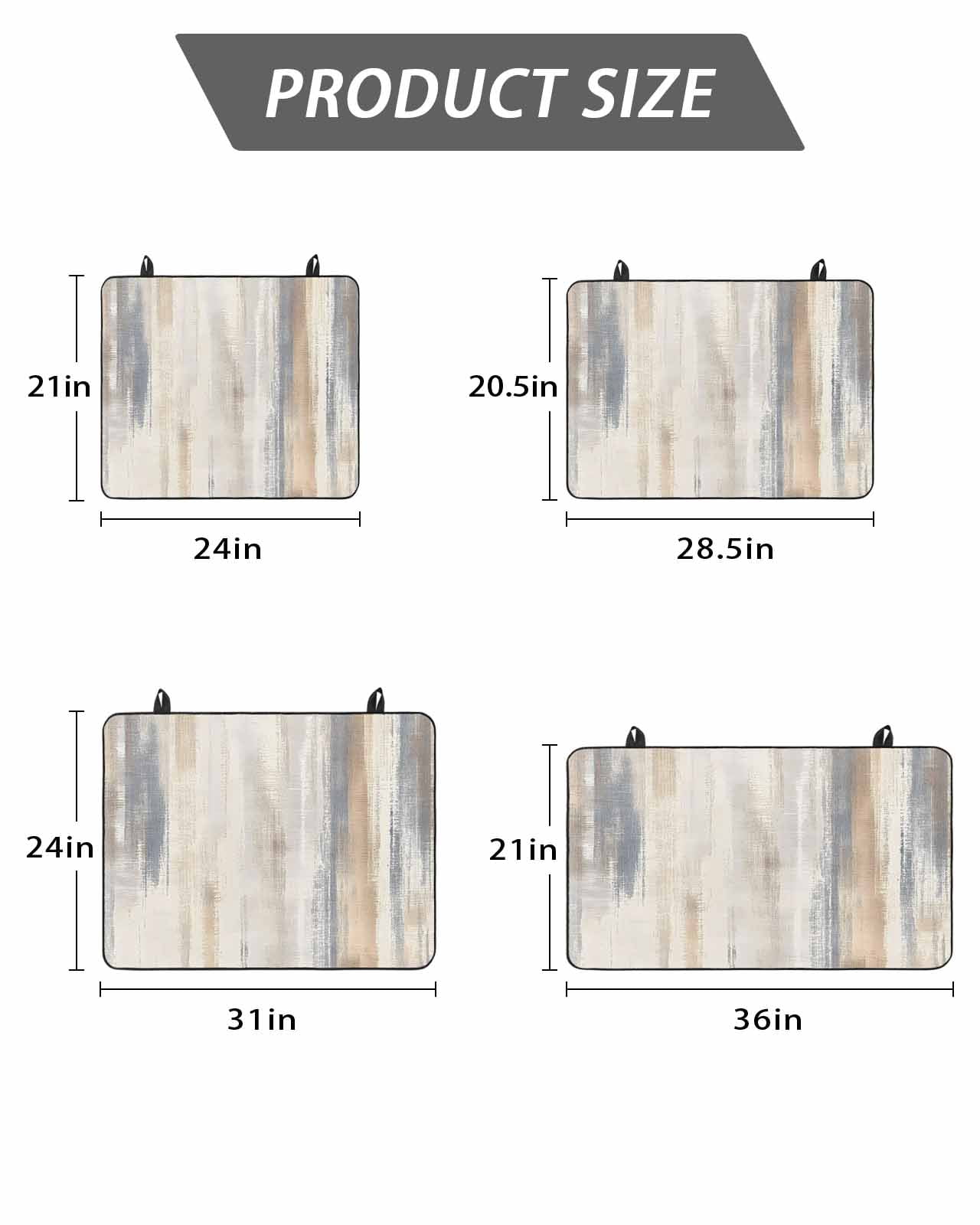 Stove Top Covers for Electric Stove, Beige Grey Glass Stovetop Cover Protector, Abstract Mottled Art Retro Modern Painting Induction Cooktop Protector Oven Mat for Kitchen Countertop 24"x21"