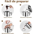 thumbnail image 4 of SANGKEE Cafetera Prensa Francesa de Acero Inoxidable de Doble Pared 1300mL Cafetera y tetera Cafetera de &Eacute;mbolo Hacer Caf&eacute; y T&eacute; Mejor (1300mL), 4 of 7