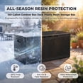 thumbnail image 4 of Homall 100-Gallon Outdoor Box Deck Plastic Resin Storage Box, Black, 4 of 7