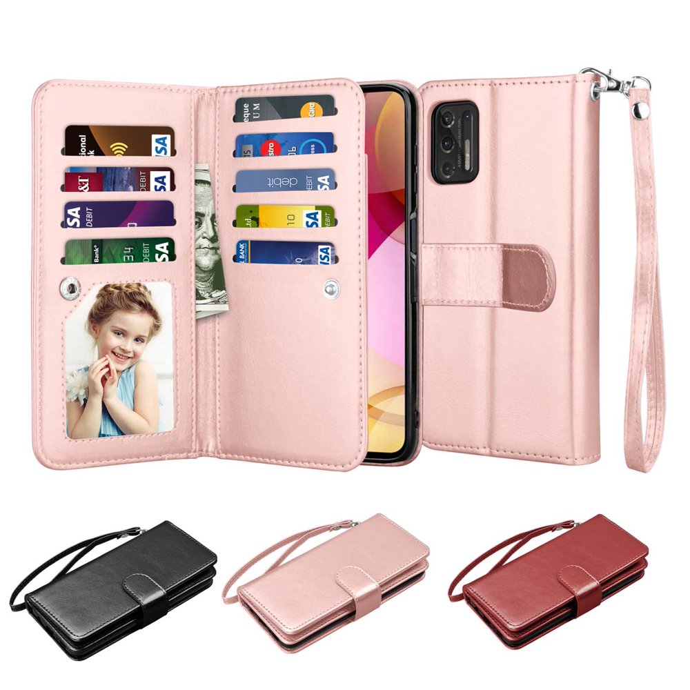 6.8" Moto G Stylus Wallet Case, Motorola Moto G Stylus 2021 PU Leather