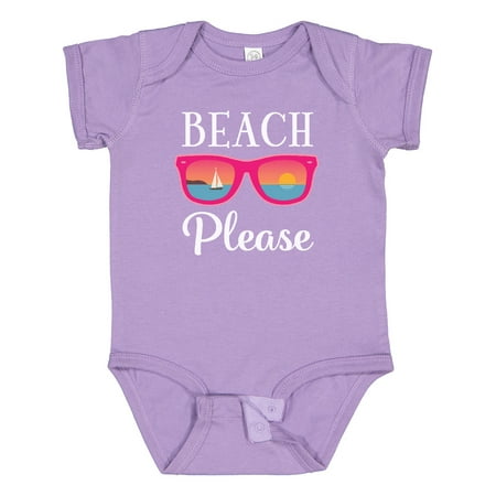 

Inktastic Beach Please Sunglasses Gift Baby Girl Bodysuit