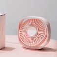 thumbnail image 3 of Ventilador de escritorio USB de 3 velocidades de velocidad variable Mini ventilador giratorio de 360 ​​​​grados Rosa ER, 3 of 5