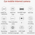 thumbnail image 4 of Teissuly 1080P High-definition 160 Degree Wide-angle WiFi Mobile Phone Interconnection Intelligent Voice Control 24-hour Parking Monitoring, 4 of 9