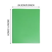 LKXGBMY 3-Prong 2-Pocket Poly Folder, 1Pack Plastic Folders with Pockets and Prong Holds Letter Size Paper, Plastic Pockets Folder for Office and Home, Green