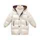 thumbnail image 1 of Gibobby Chamarra niñaChaqueta de plumón para niños, chaqueta acolchada con capucha de invierno, chaqueta acolchada de longitud media para niños y niñas(Blanco, 8-9 Años), 1 of 5