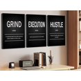 thumbnail image 1 of Lienzo de pared motivacional Deergar Grind Hustle Execution, 1 of 6