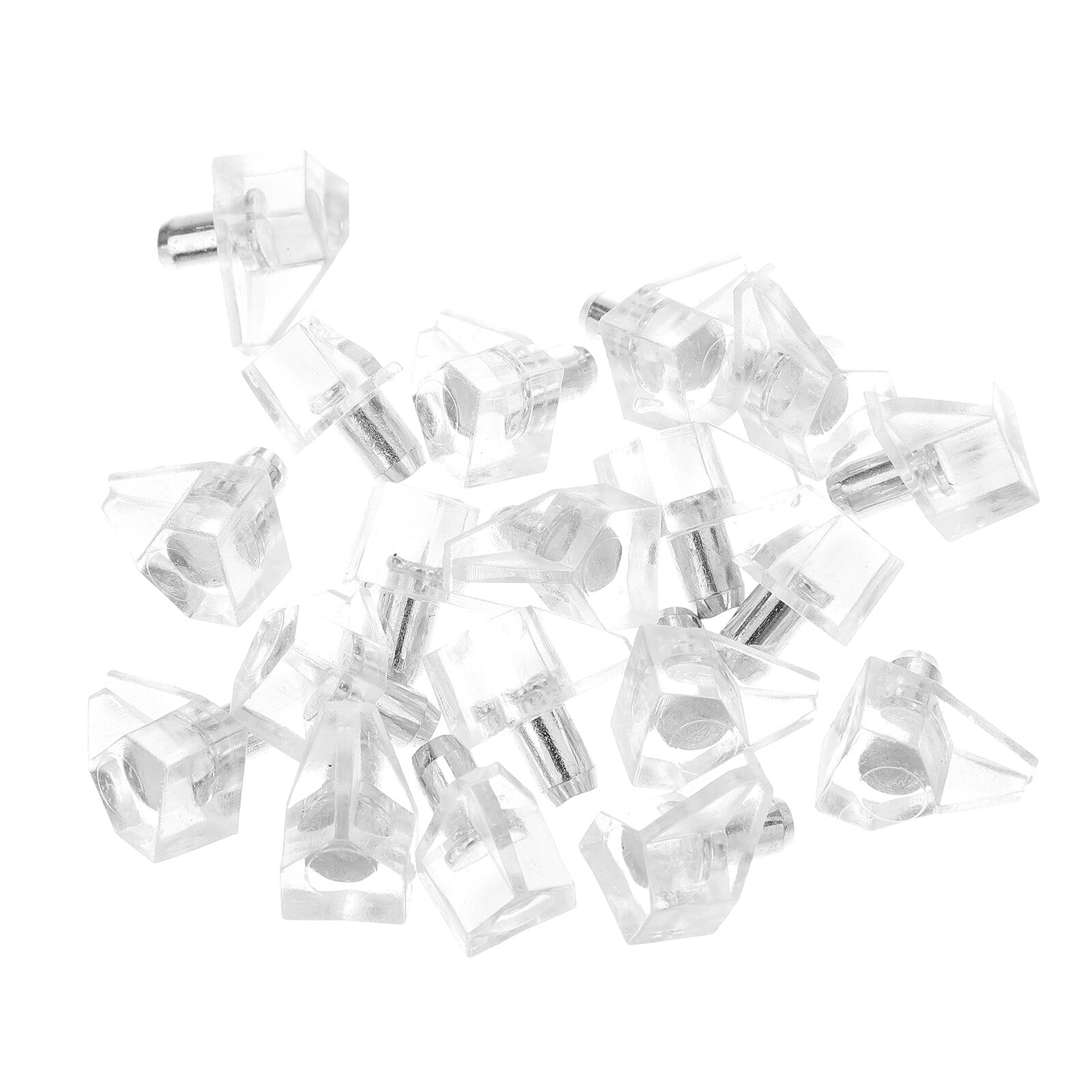 100 Pieces Shelf Pins Cabinet Furniture Support Pegs Shelf Brackets Shelf Supports For Bookcases Transparent