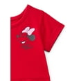 thumbnail image 6 of Minnie Mouse Toddler Girls Graphic Print Skater Dress with Short Sleeves, Sizes 12M-5T, 6 of 9