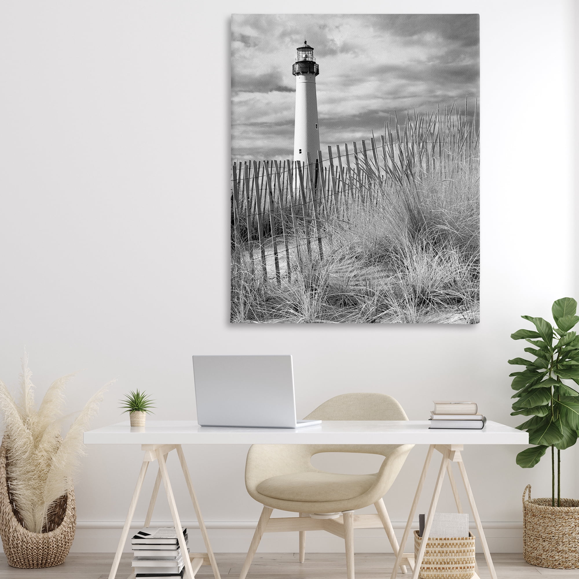 Stupell Industries Cape May Lighthouse View Canvas Wall Art, design by MJ Photography