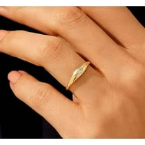 vylahjewellery 14K Rose Gold Moissanite Diamond Ring 1 Ct Marquise Cut Bezel Ring Wedding Proposal Ring