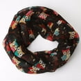 thumbnail image 2 of Yuanlong Winter Scarves Womens Owl Graphic Loop Padded Knitted Warmth Scarf Fashion Neck Wear Comfort Scarves One Size, 2 of 2