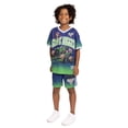 thumbnail image 2 of Monster Jam Boys Graphic Soccer Jersey and Matching Shorts Set, 2-Piece, Sizes 4-16, 2 of 8