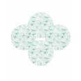 thumbnail image 7 of 15 Inch Round Placemats Set of 4, Green Flower Non Slip Heat Insulation PP Table Mats, Watercolor Floral Botanical Line Drawing Print Washable Place Mats for Kitchen Dining Party Table Decor, 7 of 7