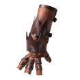 thumbnail image 4 of Moda Unisex Codo de material cuero Medio Guantes de conducción Novedad Halloween Steampunk Calentadores de pierna Guantes de si marrón Salvador Manopla estilo Steampunk, 4 of 5