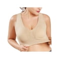 thumbnail image 2 of Women's Bras Double Layer Large Size Rimless Vest No Trace Yoga Underwear, 2 of 3