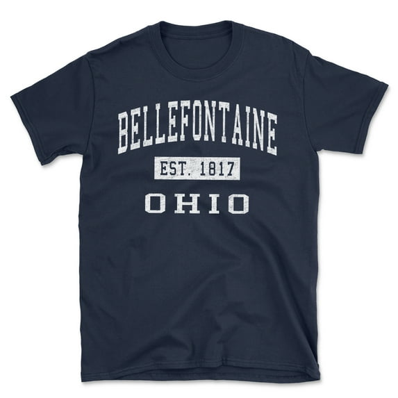 Bellefontaine Ohio Classic Established Men's Cotton T-Shirt