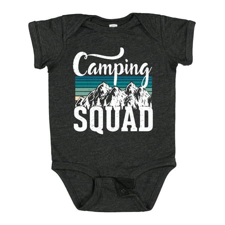 

Inktastic Camping Squad Design with Mountains Gift Baby Boy or Baby Girl Bodysuit