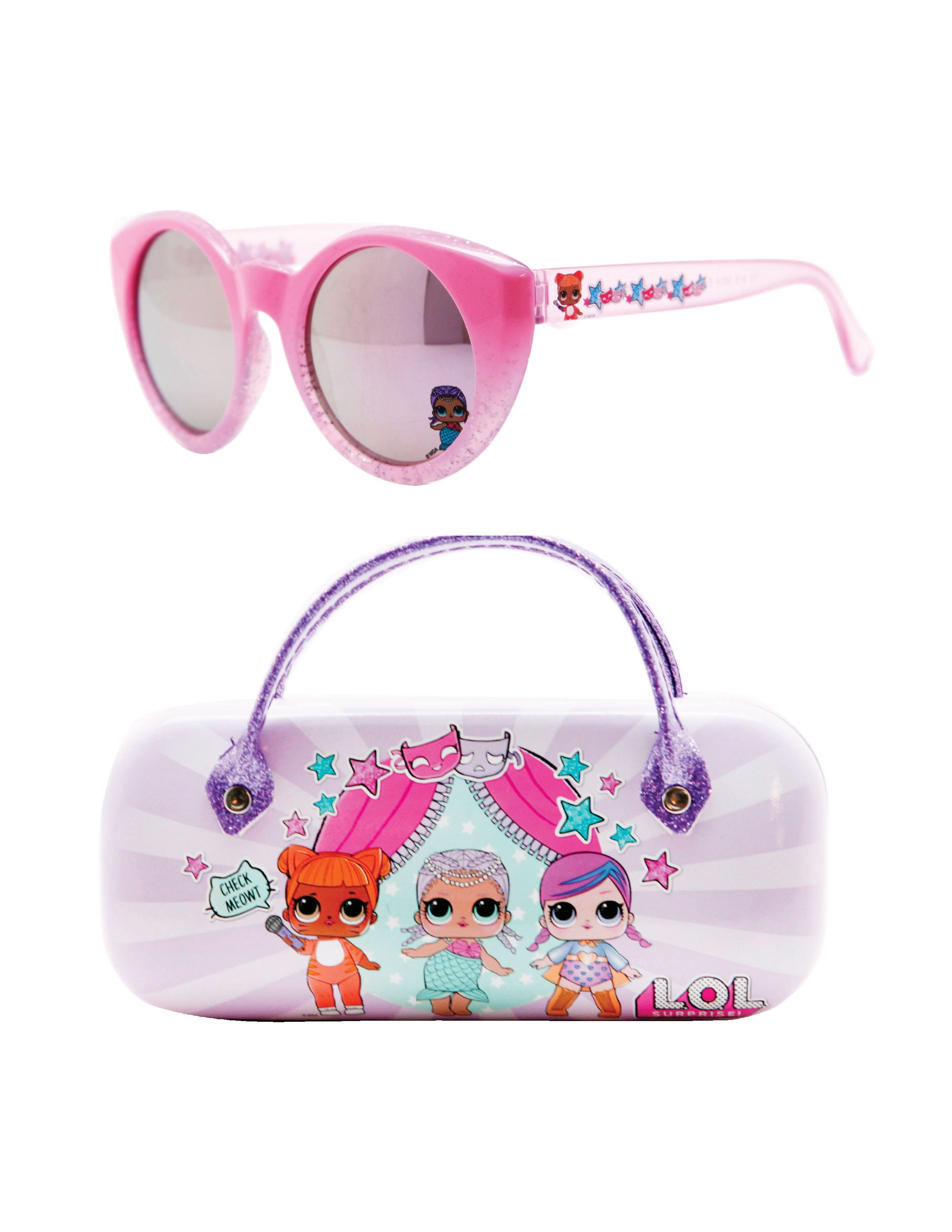 Purple One Size LOL Surprise 4-10 Years Girls Sunglasses with Case Pink