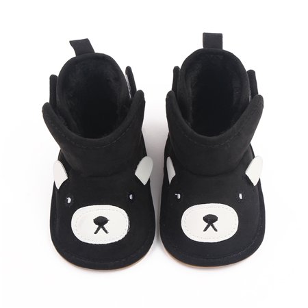 

Jxzom Infant Baby Winter Warm Boots Newborn Cute Cartoon Print Shoes Girls Boys First Walkers
