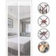 thumbnail image 1 of (80x200 cm, White) Magnetic Mosquito Net Automatic Closing Door Curtain Insect Repellent with Magnets Without Drilling, 1 of 5