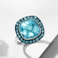 thumbnail image 4 of Ross-Simons 8.90 ct. t.w. Sky and London Blue Topaz Ring in Sterling Silver, Women's, Adult, 4 of 6