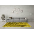 thumbnail image 3 of Ahgly Company Machine Washable Indoor Rectangle Oriental Yellow Industrial Area Rugs, 2' x 4', 3 of 4