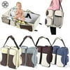 Luxtrada 3 in 1 Diaper Bag Multi-function Baby Diaper Bag with Multi-pockets Portable Infant Travel Bassinet Multi-Purpose Carrycot Baby Bed Nappy Changing Station-Diaper Tote Bags