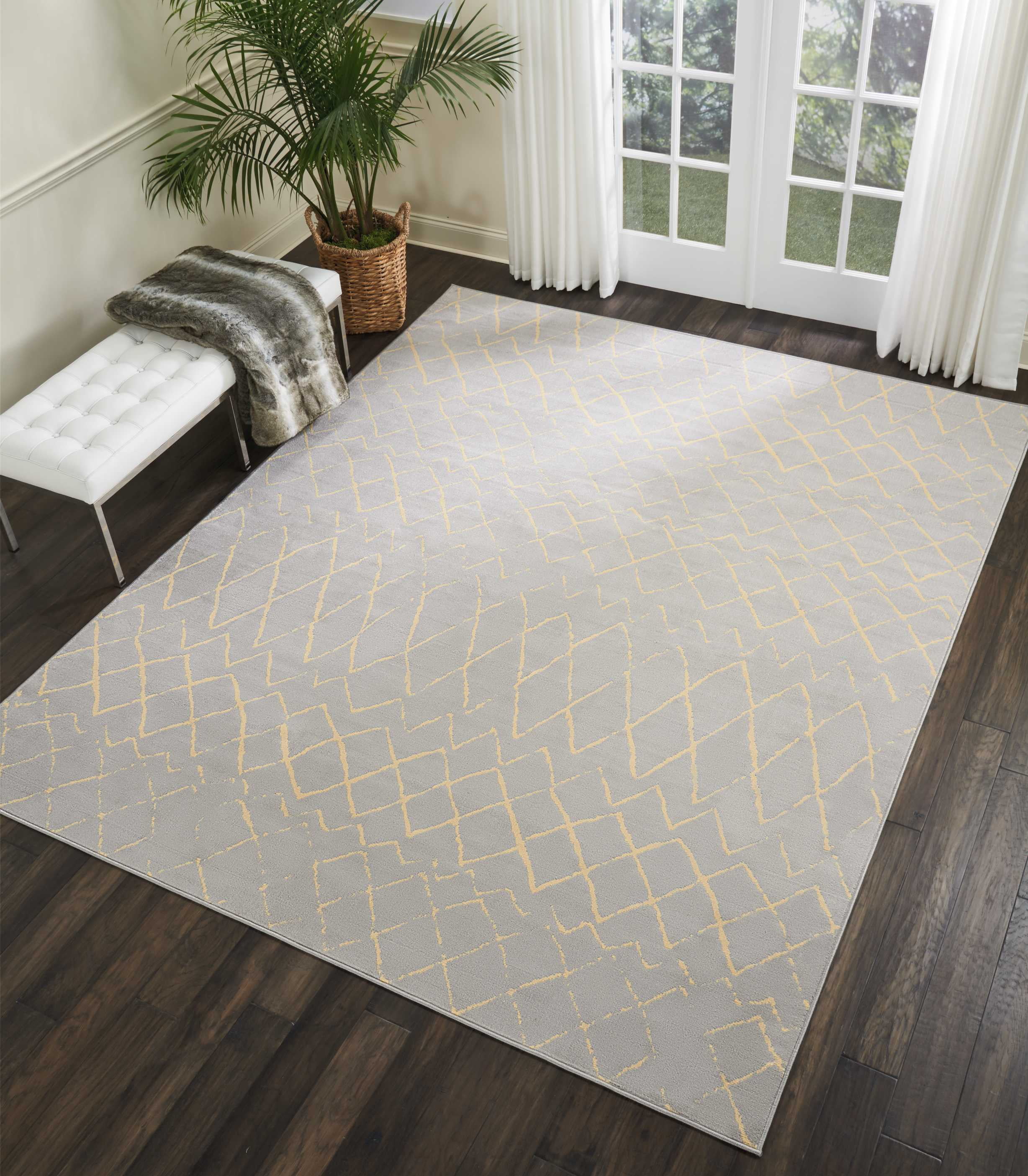Desert Fields Contemporary Geometric Loomed Area Rug, 7' x 9'