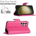 thumbnail image 5 of Allytech Wallet Case for Samsung Galaxy S24 Ultra with Card Cash Slots, Luxury Premium PU Leather Kickstand Shoulder Strap Lanyard Shockproof Anti-Fall Full Body Protective Flip Shell - Rose, 5 of 8