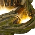 thumbnail image 6 of Alpine Corporation 61"H 3-Tier Log Fountain with Warm White LED Lights, 6 of 12