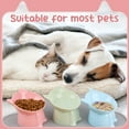 thumbnail image 7 of LUIISIS 3 Pcs Raised Cat Food Bowl Set with Mat,15 Degrees Elevated Cat Bowls,Anti Vomiting Tilted,Raised Cat Dish Plastic Slanted Stand Bowls for Pet Feeder,Pink,Green,Blue, 7 of 7