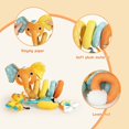 thumbnail image 5 of (Elefante naranja)Juguetes para cochecito, juguete de peluche en espiral para actividades de bebé, sonajeros suaves para asiento de coche, juguetes para cuna para niños y niñas a partir de 6 meses oso de fresa Electrónica, 5 of 5