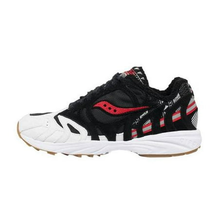 

Saucony Men s Grid Azura 2000 Low Top Sneakers Black White Red Size 3.5