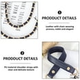 thumbnail image 3 of Purse Chain Strap, Leather Flat Chain Strap Handbag Chains Purse Handles Shoulder Cross Body Replacement Strap, 3 of 5