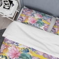 thumbnail image 4 of Designart 'Retro Floral Botanical V' Mid-Century Modern Duvet Cover Set, 4 of 4