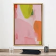 thumbnail image 2 of IDEA4WALL Framed Canvas Print Vibrant Pink Orange Pastel Watercolors Abstract Wall Art Modern Artwork Decor Bohemian Colorful Relax/Zen for Living Room, Bedroom - Natural 24"x36", 2 of 5