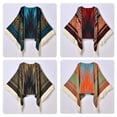 thumbnail image 3 of Women Shawl Casual Wrap Ethnic Warm Blanket for Office Outdoor Wedding, 3 of 19