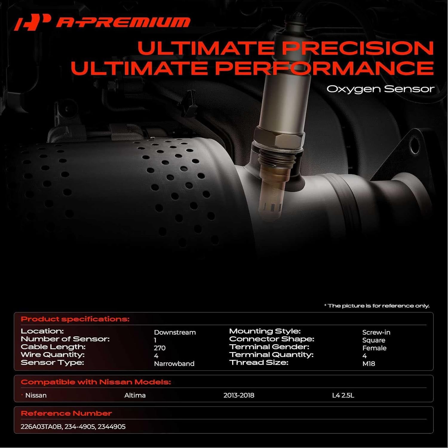 A-Premium APOS0565 Oxygen Sensor for Nissan Altima L4 2.5L 2013-2018