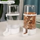thumbnail image 2 of Comedero automático para pájaros transparente, estación de alimentación automática para pájaros, comederos suspendidos, alimentador de agua con taza de alimentación de gran capacidad., 2 of 5