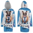thumbnail image 3 of Happy Father's Day Best Boston Terrier Cool Dad Ever All Over Print 3D Hooded Duffle Toggle Coat Gentleman Dog Lover Gifts - 12007, 3 of 6