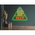 thumbnail image 2 of Triangle Beer Neon Sign, Bar Beer Pub LED Lights Decor, 2 of 4