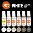thumbnail image 2 of AK Interactive White Colors Set, 3rd Gen Professional Acrylic Paint, High Coverage Vivid White Tones for Painting, Shading and Detailing Miniatures, Scale Models & Hobby Craft Projects, 2 of 3