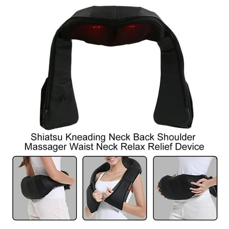 Shiatsu Kneading Neck Back Shoulder Massager Waist Neck Relax Relief Device